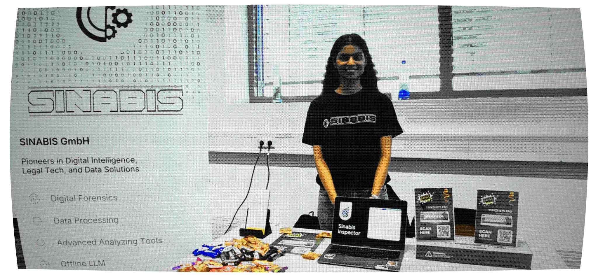Unser Stand auf einem Tech-Event.