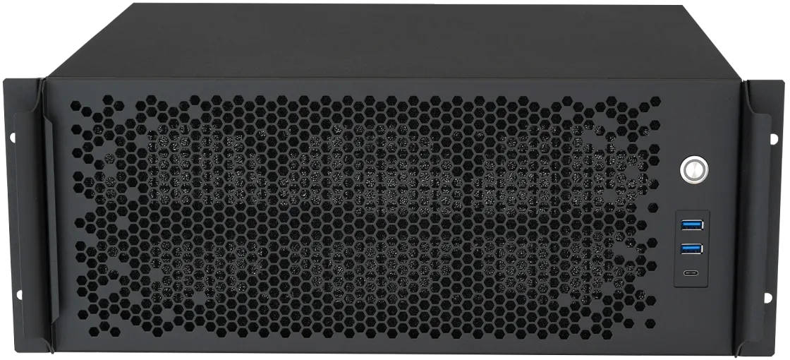 Sinabox Rack-Server, Frontansicht